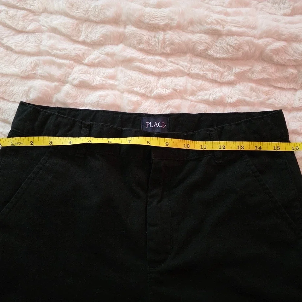 The Children's Place Black‎ Chino Shorts Size 16 School Uniform Casual Preppy